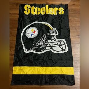 Pittsburgh Steelers Black and Yellow Team Flag